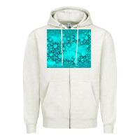 Oatmeal Heather turquoise gemstone Zipper Hoodie - RanaPortraitStore
