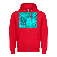 Red turquoise gemstone Zipper Hoodie - RanaPortraitStore