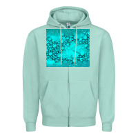 Seafoam turquoise gemstone Zipper Hoodie - RanaPortraitStore