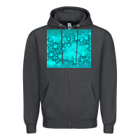 Smoke turquoise gemstone Zipper Hoodie - RanaPortraitStore
