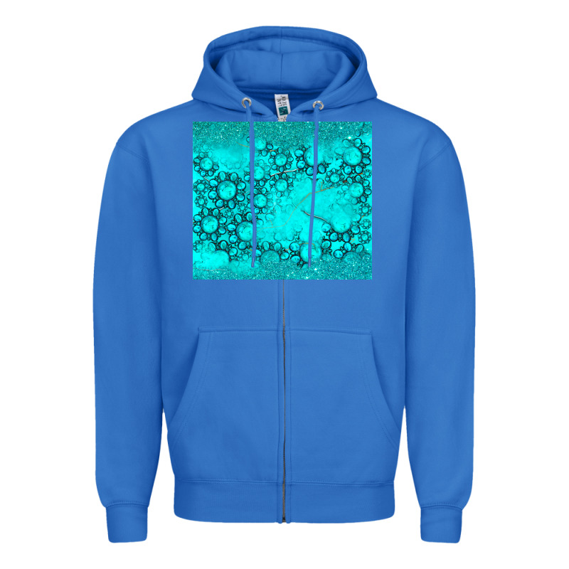 Turquoise Gemstone Zipper Hoodie by RanaPortraitStore | Teevron