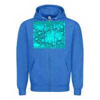True Royal turquoise gemstone Zipper Hoodie - RanaPortraitStore