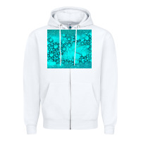 White turquoise gemstone Zipper Hoodie - RanaPortraitStore