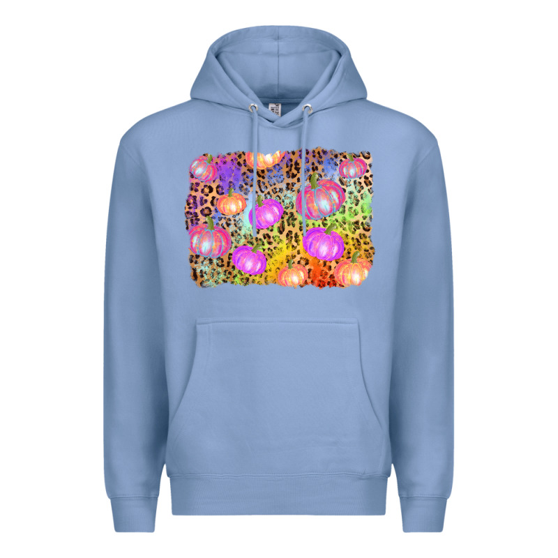 Colourful Pumpkin Background Premium Hoodie by AdoDesignShop | Teevron