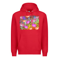Red colourful pumpkin background Premium Hoodie - AdoDesignShop