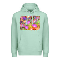 Seafoam colourful pumpkin background Premium Hoodie - AdoDesignShop