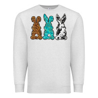 Oatmeal Heather Western Happy Easter peeps Premium Sweatshirt - Neo Western