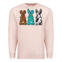 Pale Pink Western Happy Easter peeps Premium Sweatshirt - Neo Western