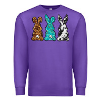 Purple Western Happy Easter peeps Premium Sweatshirt - Neo Western