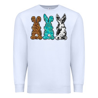 White Western Happy Easter peeps Premium Sweatshirt - Neo Western