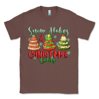 Chestnut snow flakes and christmas cakes Classic Tee - FaDigitalArtStudio