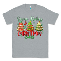 Heather Grey snow flakes and christmas cakes Classic Tee - FaDigitalArtStudio