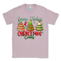 Lilac snow flakes and christmas cakes Classic Tee - FaDigitalArtStudio