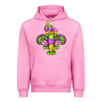 Fuchsia Pink mardi gras crawfish fleur de lis Urban Hoodie - Jasminsmagicworld