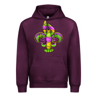 Mauve Wine mardi gras crawfish fleur de lis Urban Hoodie - Jasminsmagicworld