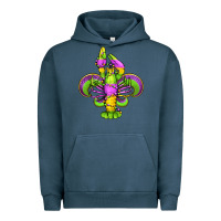 Pigment Midnight Navy mardi gras crawfish fleur de lis Urban Hoodie - Jasminsmagicworld