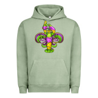 Pigment Oil Green mardi gras crawfish fleur de lis Urban Hoodie - Jasminsmagicworld