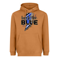 Meerkat back the blue with lightning bolt Heavyweight Hoodie - Zillion Design Studio