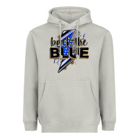 Moon Dust back the blue with lightning bolt Heavyweight Hoodie - Zillion Design Studio
