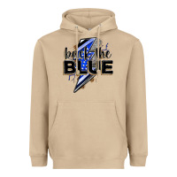 Mushroom back the blue with lightning bolt Heavyweight Hoodie - Zillion Design Studio