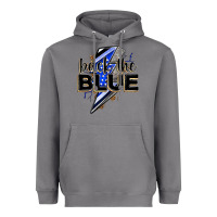 Storm back the blue with lightning bolt Heavyweight Hoodie - Zillion Design Studio