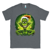 Charcoal Heather Grinch Classic Tee - Unal Design