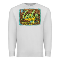 Dove Grey the lake is my happy place Premium Sweatshirt - HRA Design Shop
