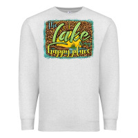 Oatmeal Heather the lake is my happy place Premium Sweatshirt - HRA Design Shop
