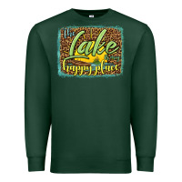 Sports Green the lake is my happy place Premium Sweatshirt - HRA Design Shop
