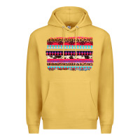 Antique Gold aztec western leopard cowhide background Premium Hoodie - AdoDesignShop