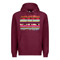 Burgundy aztec western leopard cowhide background Premium Hoodie - AdoDesignShop