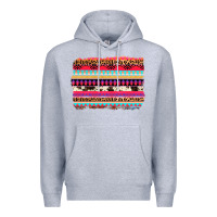 Heather Grey aztec western leopard cowhide background Premium Hoodie - AdoDesignShop