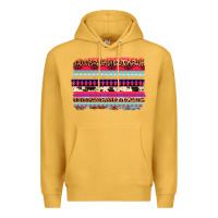 Mustard aztec western leopard cowhide background Premium Hoodie - AdoDesignShop