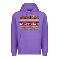 Purple aztec western leopard cowhide background Premium Hoodie - AdoDesignShop