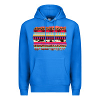 True Royal aztec western leopard cowhide background Premium Hoodie - AdoDesignShop