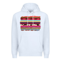 White aztec western leopard cowhide background Premium Hoodie - AdoDesignShop