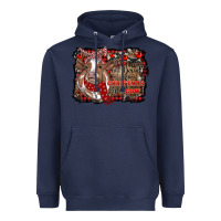 Navy all i want for christmas is a cow cowhide Heavyweight Hoodie - RanaPortraitStore