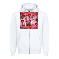 White valentines day love Zipper Hoodie - RanaPortraitStore