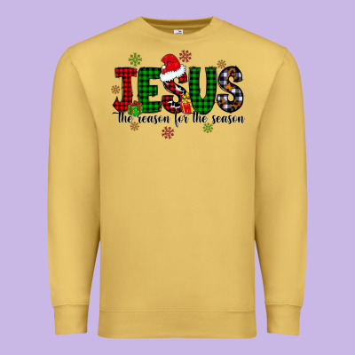Jesus The Season For The Season Premium Sweatshirt Designed By Cowhidedigitalart