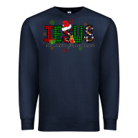Navy jesus the season for the season Premium Sweatshirt - CowhideDigitalArt