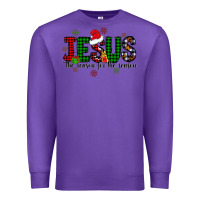 Purple jesus the season for the season Premium Sweatshirt - CowhideDigitalArt
