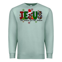 Seafoam jesus the season for the season Premium Sweatshirt - CowhideDigitalArt