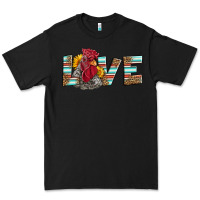 Black love rooster head Premium Tee - LillyAllenDesigns