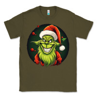 Army Green Grinch Classic Tee - Unal Design