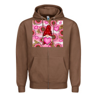 Chestnut valentines day gnomes Zipper Hoodie - RanaPortraitStore
