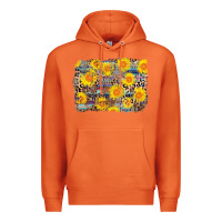 Carrot aztec sunflower leopard background Premium Hoodie - AdoDesignShop