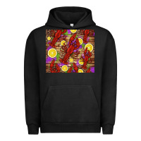 Pigment Black mardi gras crawfish and lemons Urban Hoodie - Jasminsmagicworld