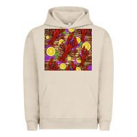 Pigment French Oak mardi gras crawfish and lemons Urban Hoodie - Jasminsmagicworld