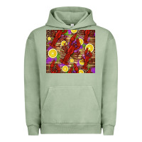 Mardi Gras Crawfish And Lemons Urban Hoodie | Teevron