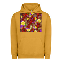 Pigment Peanut Butter mardi gras crawfish and lemons Urban Hoodie - Jasminsmagicworld